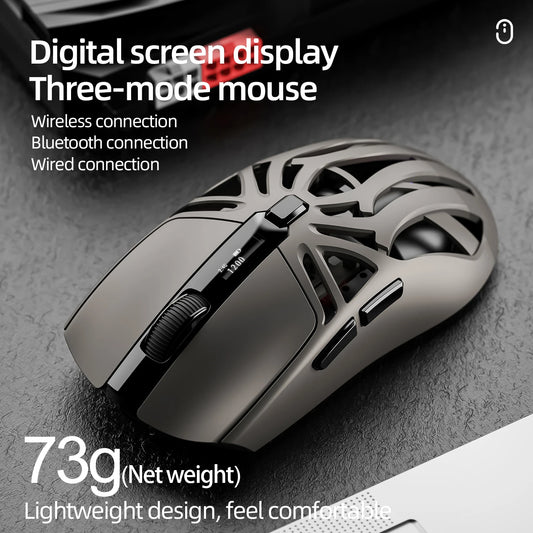 SMAILWOLF RS8  1000Hz Bluetooth mouse, 10000dpi, three-mode connection, lightweight macro gaming mouse notebook computer