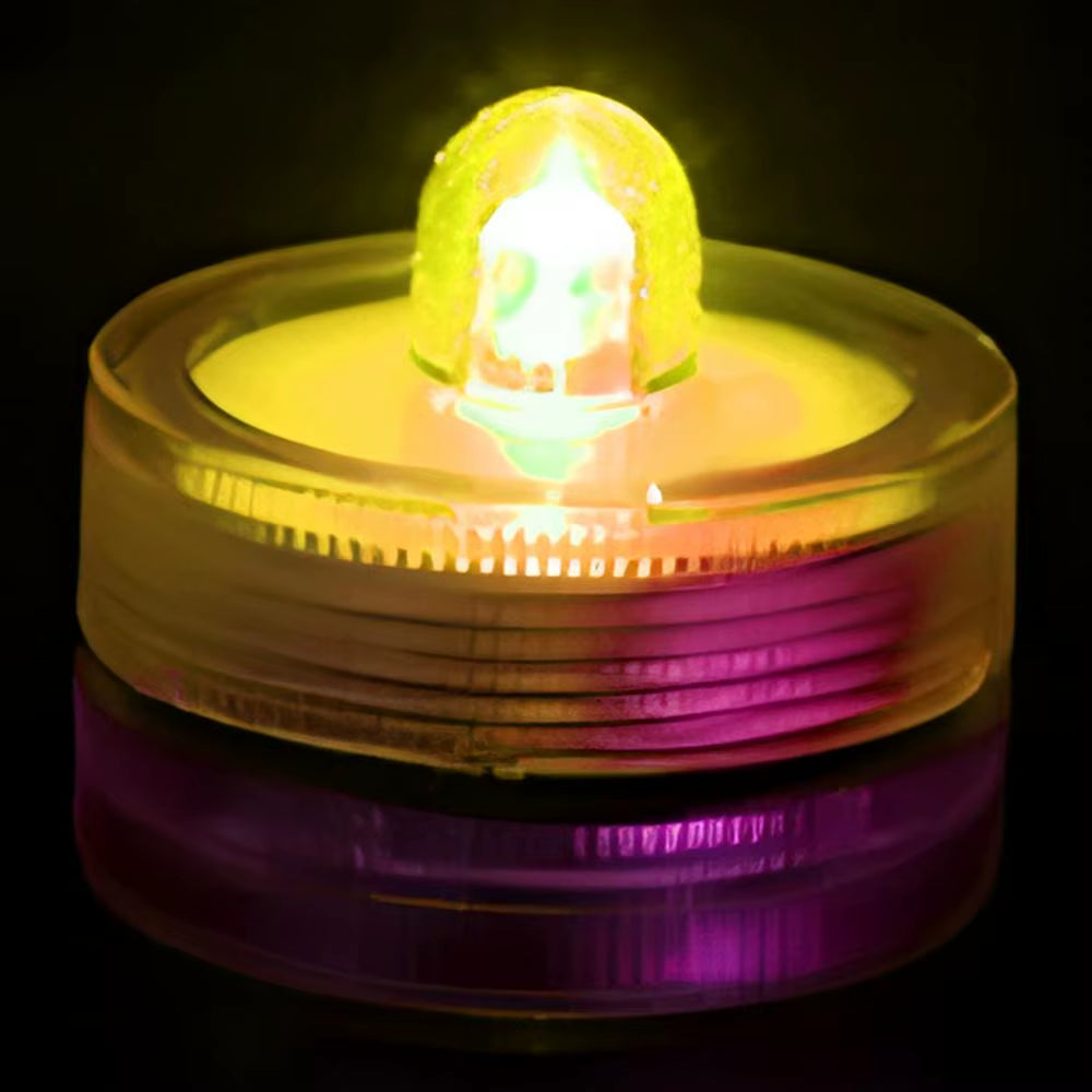 Submersible Led Lights Battery Operated Bright Underwater Tea Light Candles Aquarium Decoration Novelty Lighting for Home